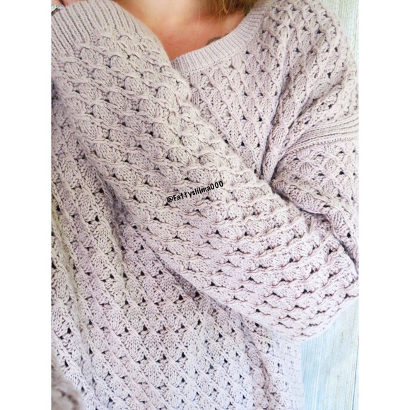 NWT Taupe mauve slouchy knit sweater π - Picture 7 of 8